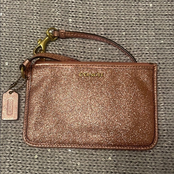 Coach Glitter Wristlet